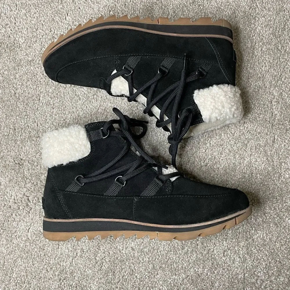 Sorel Harlow Lace Cozy Shearling Boot